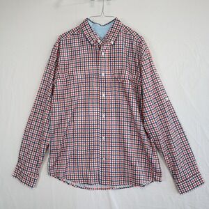 Huk Shirt Mens Medium Performance Fishing Vented Button Down Plaid Long Sleeve